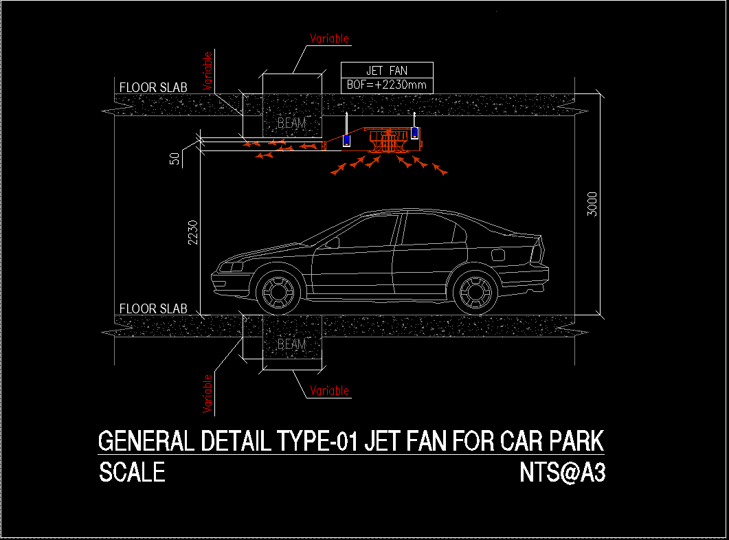 DETAIL JET FAN FOR PARKING AREAS