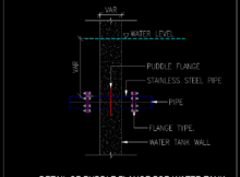 PUDDLE FLANGE FOR WATER TANK